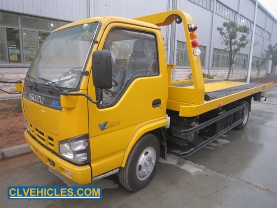 Isuzu 600p 4X2 5tons Platform Wrecker Truck Towing Truck for Road Recsue Image1