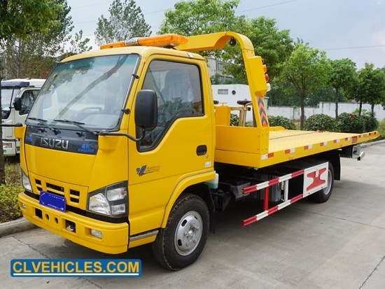 Isuzu 600p 4X2 Road Wrecker Truck Platform Wrecker Truck for Sale Image1
