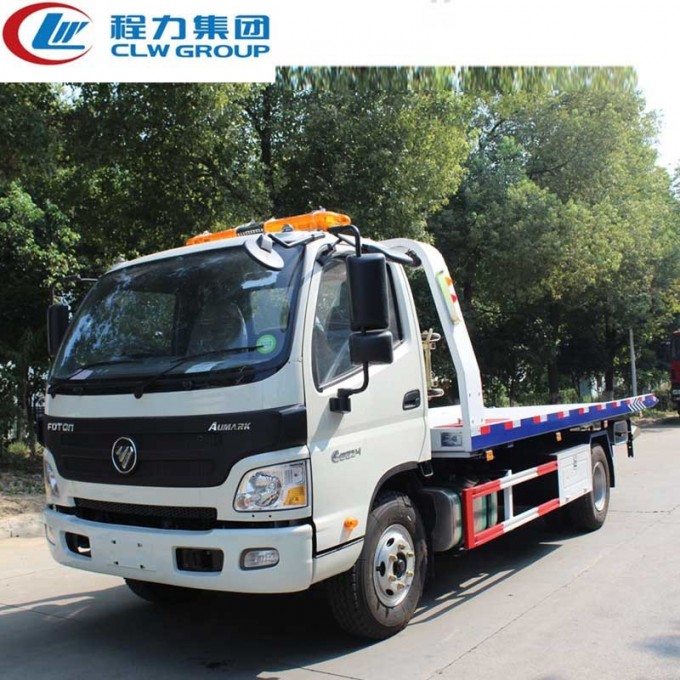 Foton 4X2 4ton 5ton 6ton Platform Flatbed Wrecker Towing Truck Image1