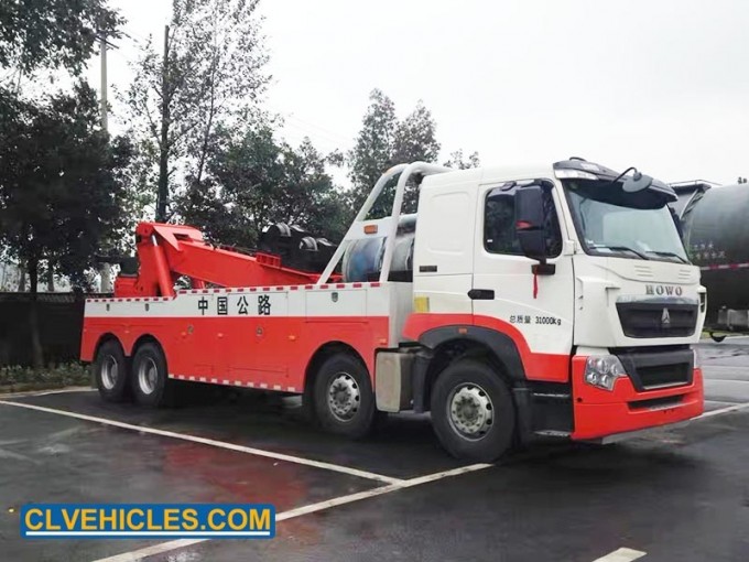 HOWO Heavy Duty Tow 40t Tow Wrecker Truck Image1