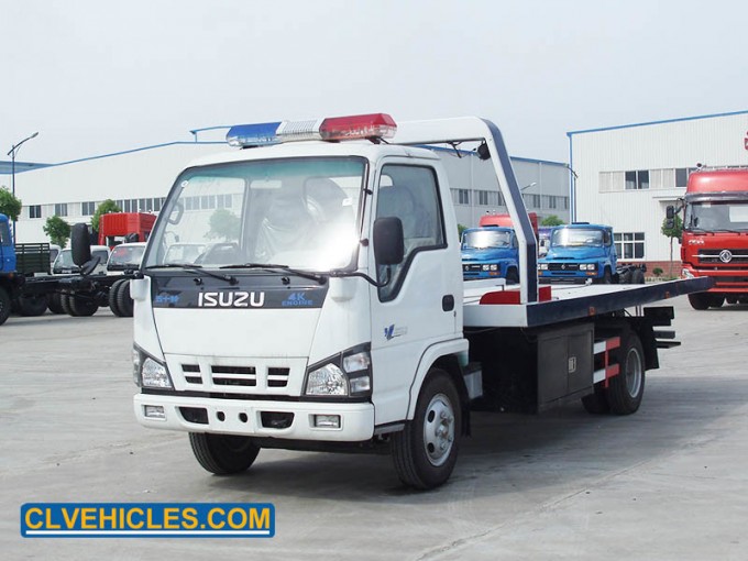 Isuzu 120HP Platform Tow Car Carrier Tow Flatbed Wrecker Truck Image1