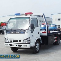 Isuzu 120HP Platform Tow Car Carrier Tow Flatbed Wrecker Truck