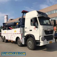 Customized HOWO 371HP 4 Axles 12 Wheelers LHD Rhd 40t with Winch Boom and Under Lift Rotary Tow Heav