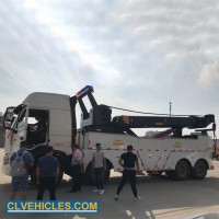 China Heavy Duty Rotate Wrecker Truck Manufacturer Sinotruck HOWO 371HP 6X4 30 Tons Rotary Wrecker T