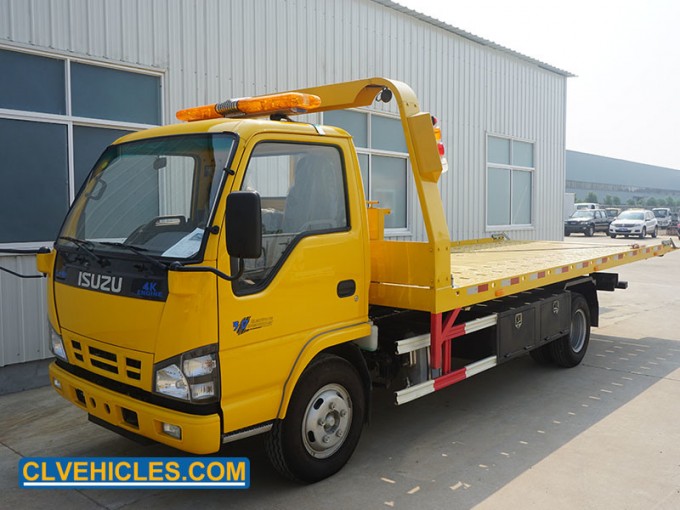 Isuzu 4X2 Wrecker Tow Truck Flatbed Wrecker Truck for Sale Image1