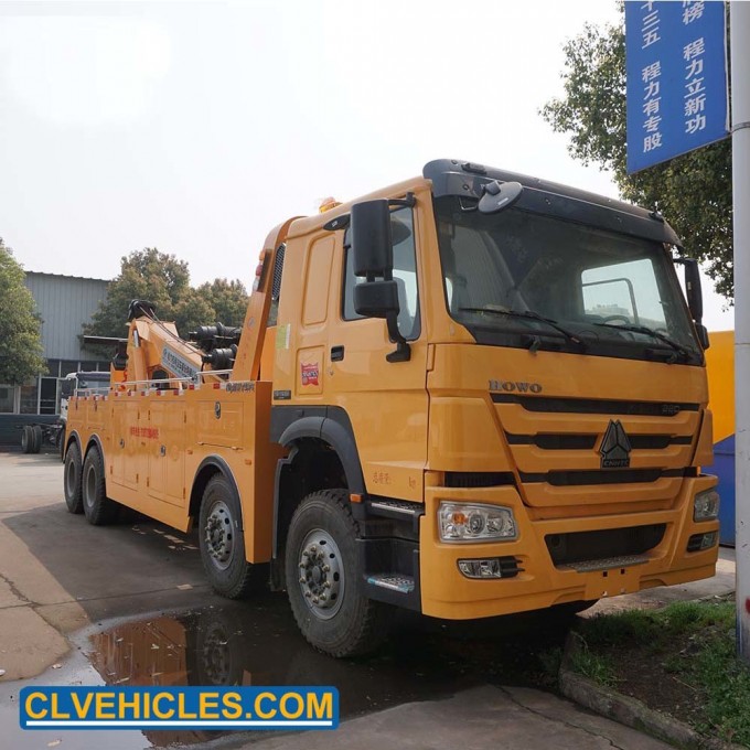 HOWO 8*4 Heavy Duty 25t Towing Recovery Integrated Tow Truck Image1