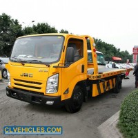 Jmc Low Flatbed Tilt Tray Truck Left Hand Wrecker Tow Trucks for Sale