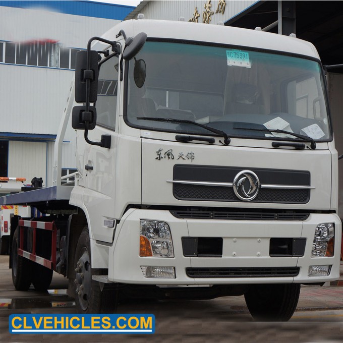 6ton Slide Bed Flatbed Rollback Platform Wrecker Tow Truck Image1