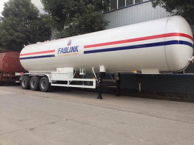 3 Axles York Brand Axle LPG Propane Tanker Semi Trailer Image1
