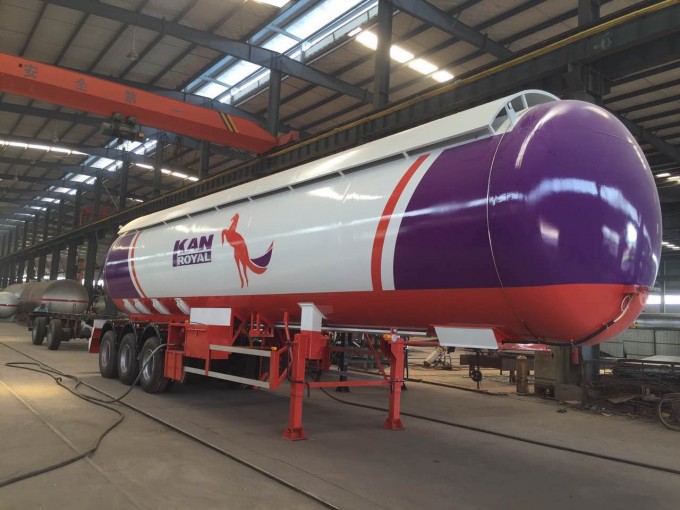 LPG Propane Tanker 3 Axles 56m3 Semi Trailer for Sale Image1